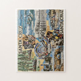 Puzzle Santa Cruz Vintage Collage – Coastal Memories Art 