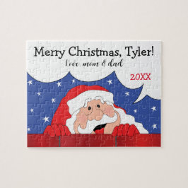 Puzzle Santa de Navidad Dice