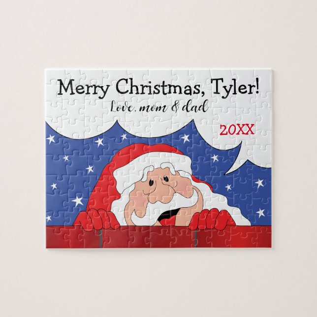 Puzzle Santa de Navidad Dice (Horizontal)