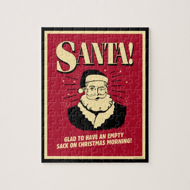 Puzzle Santa: Despedida Vacía A Navidades Por La Mañana (Vertical)