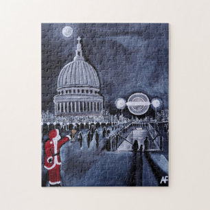 Puzzle Santa en Londres Pintura de Alfred Fox