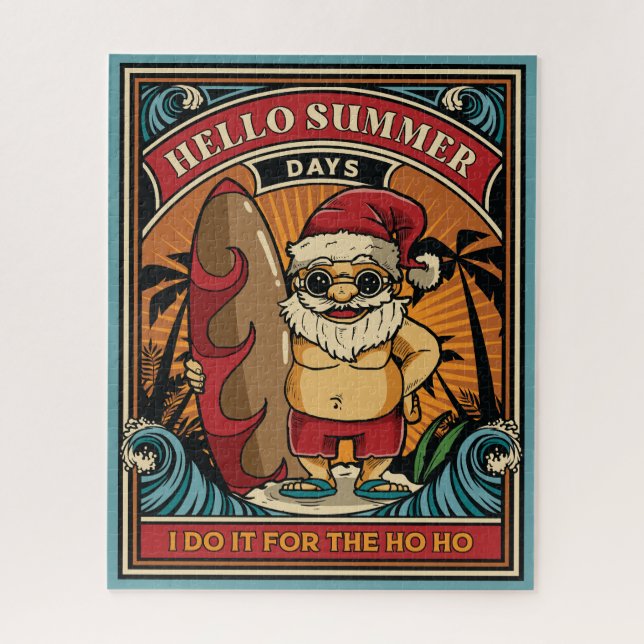 Puzzle Santa Hello Summer Days Lo hago por Ho (Vertical)