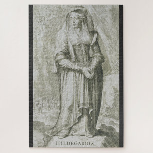 Puzzle Santa Hildegarda de Bingen Arte Místico Medieval