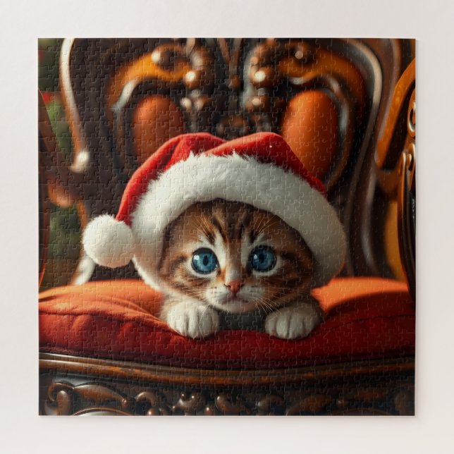 Puzzle Santa Kitty (Vertical)