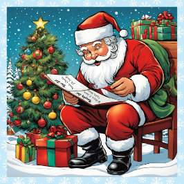 Puzzle Santa Naughty Nice List Añadir nombres Navidades