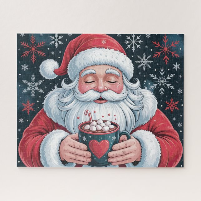 Puzzle Santa navideño festivo (Horizontal)