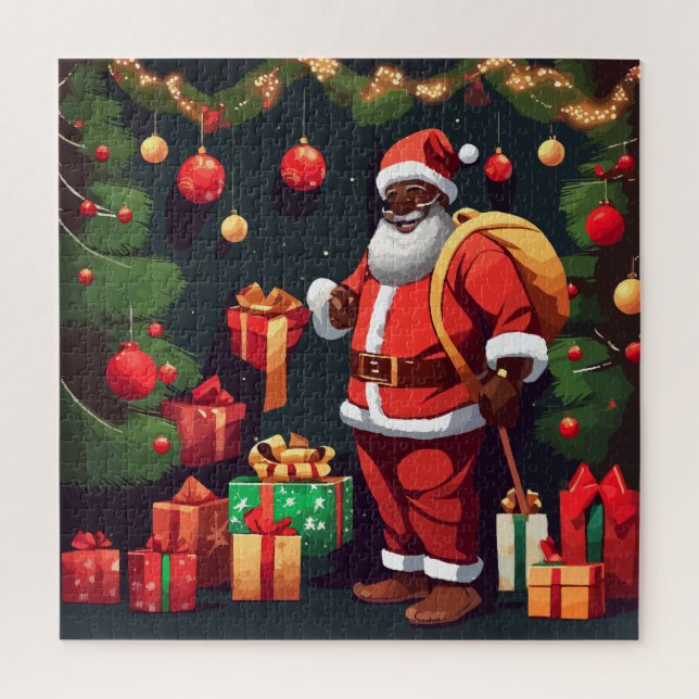 Puzzle santa negra navidad (Vertical)