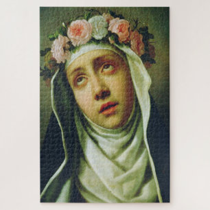 Puzzle Santa Rosa de Lima El Ángel de Perú Arte Fino