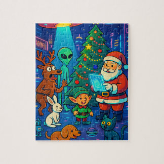 Puzzle Santa’s Out-of-This-World Christmas