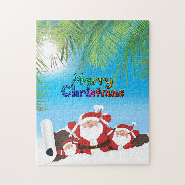 Puzzle Santa tropical (Vertical)