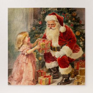 Puzzle Santa y el Niño de la Vintage