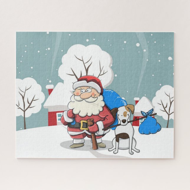 Puzzle Santa y Perro (Horizontal)