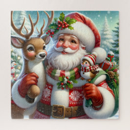 Puzzle Santa y Rudolph