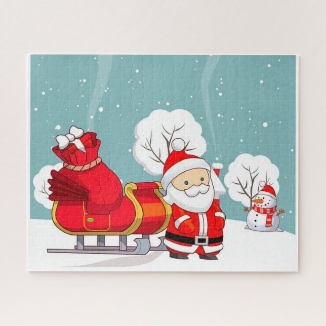 Puzzle Santa y Sleigh (Horizontal)