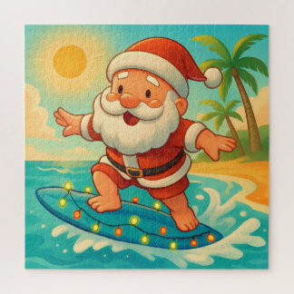 Puzzle Santa's Summer Surf Adventure