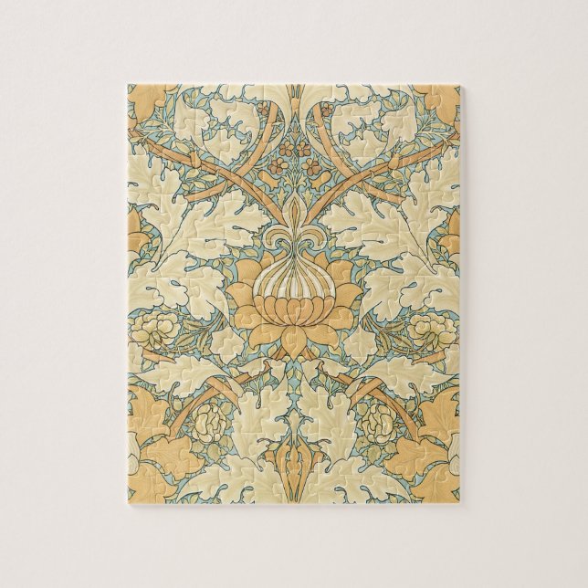 Puzzle Santiago por William Morris, patrón textil (Vertical)