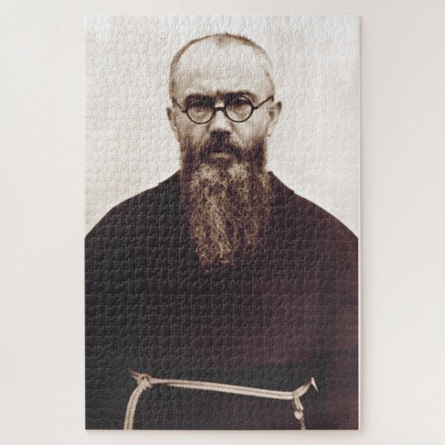 Puzzle Santo Maximiliano Kolbe sacerdote católico polaco (Vertical)