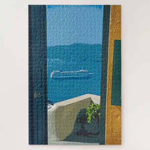 Puzzle Santorini, crucero griego