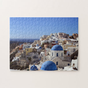 Puzzle Santorini en el sol