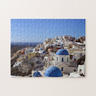 Puzzle Santorini en el sol