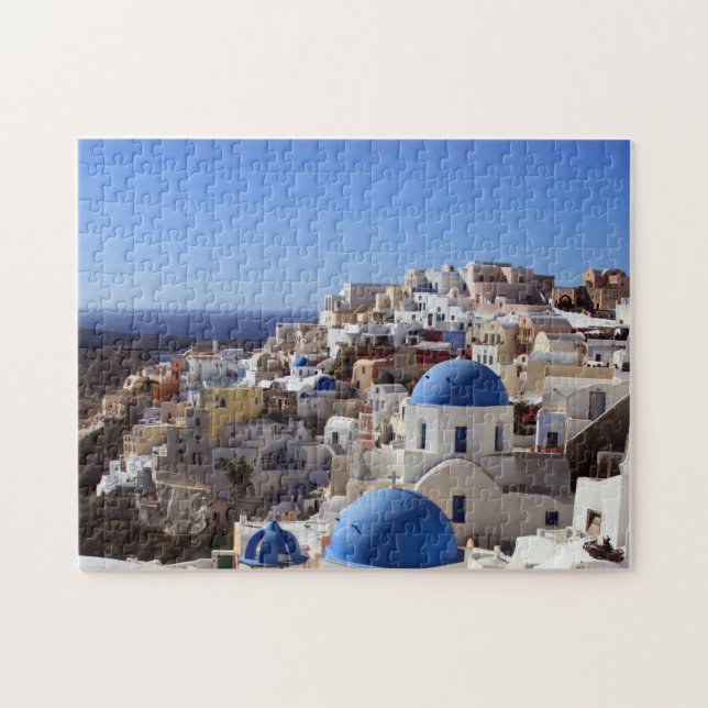 Puzzle Santorini en el sol (Horizontal)