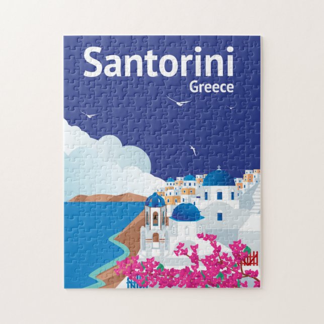 Puzzle Santorini Grecia (Vertical)