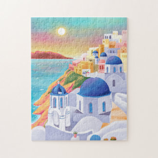 Puzzle Santorini Grecia Europa Destino de arte
