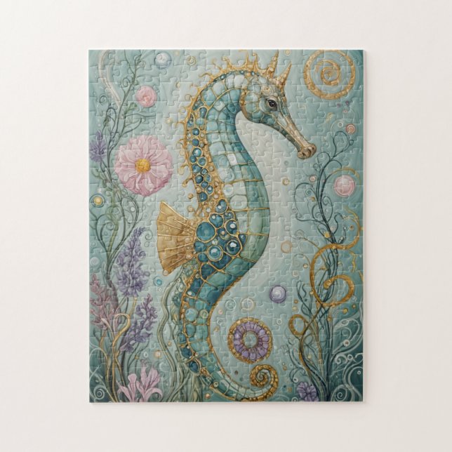 Puzzle Santuario Shimmering Seahorse (Vertical)