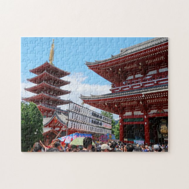 Puzzle Santuario Shinto Sensoji de la Pagoda Asakusa Toki (Horizontal)