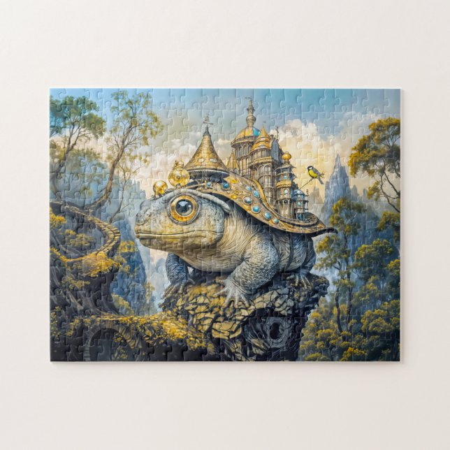 Puzzle sapo castillo steampunk (Horizontal)