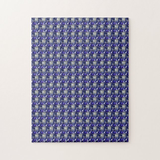 Puzzle Sapphire Diamond Art, Azul (Vertical)