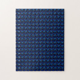 Puzzle Sapphire Gemstone Art, Azul