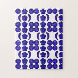 Puzzle Sapphire Gemstone Blue