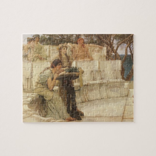Puzzle Sappho y Alcaeus por Sir Lawrence Alma Tadema (Horizontal)