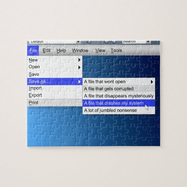 Puzzle Sarcasmo del ordenador (Horizontal)
