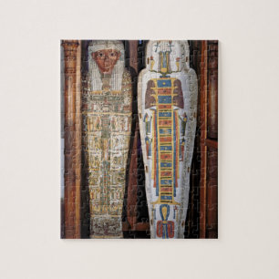 Puzzle Sarcófago egipcio cubierto con los hieroglyphics