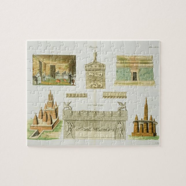 Puzzle Sarcófagos y sepulcros, placa 7, clase de Etruscan (Horizontal)