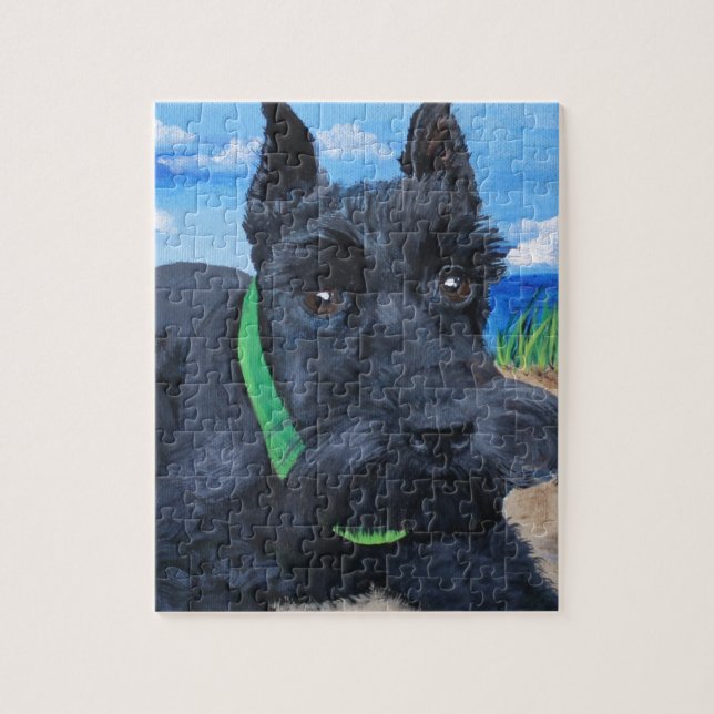 Puzzle Sasha el Schnauzer negro (Vertical)