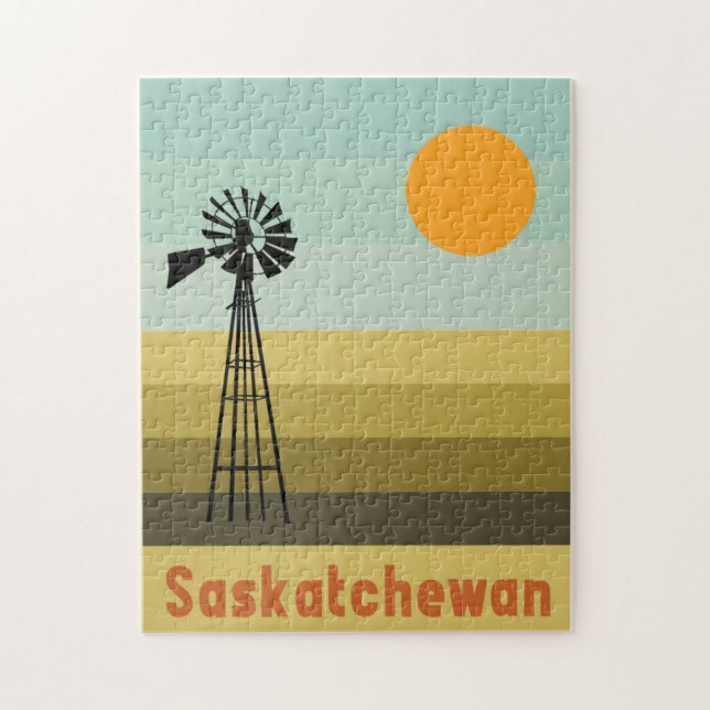 Puzzle Saskatchewan Canadá (Vertical)