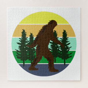 Puzzle Sasquatch Believer Pie grande del atardecer