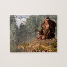 Puzzle Sasquatch va a pescar
