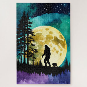Puzzle Sasquatch y Oso en la montaña