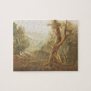 Puzzle Satan que comtempla Adán y a Eva en paraíso, de