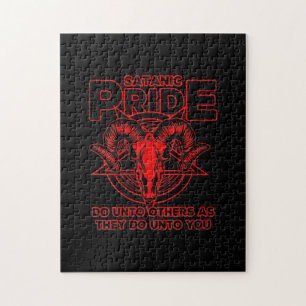 Puzzle Satanic Orgullo Satanic Satanism Pagan Goat Satan