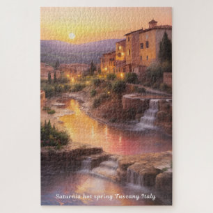 Puzzle Saturnia Hot Springs Tuscany Italia Sunset