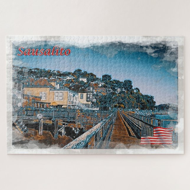 Puzzle Sausalito - Paseo - Estados Unidos - (Horizontal)