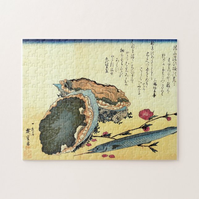Puzzle Sayori & Awabi (Halfbeak, Abalone) Pescado Hiroshi (Horizontal)