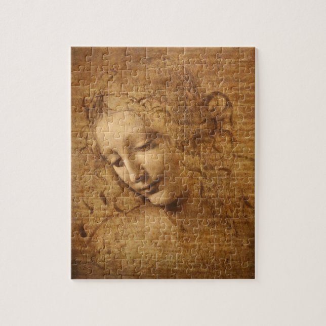 Puzzle Scapigliata, Cabeza de una Mujer de Leonardo da Vi (Vertical)