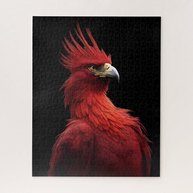 Puzzle Scarlet Phoenix Sits Orgulloso (Vertical)