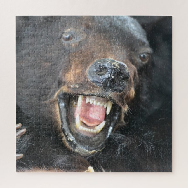 Puzzle Scary Black Bear (Vertical)